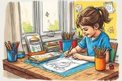 Fun Ways to Organize a Coloring Station at Home