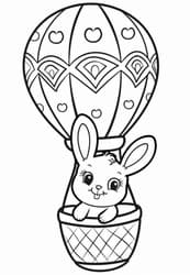 Bunny in Hot Air Balloon