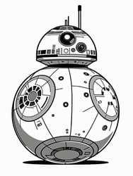 BB-8 Astromech Droid Coloring Page