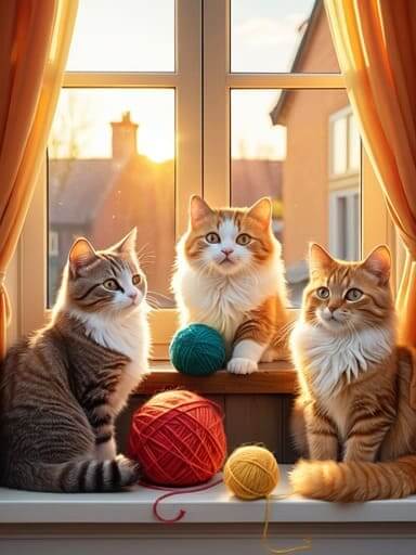 Cats coloring pages
