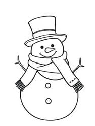Cheerful Christmas Snowman