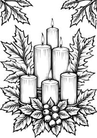 Free printable Christmas Advent Wreath