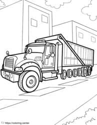 Dump Truck on Road