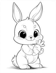Cute Bunny with Carrot
