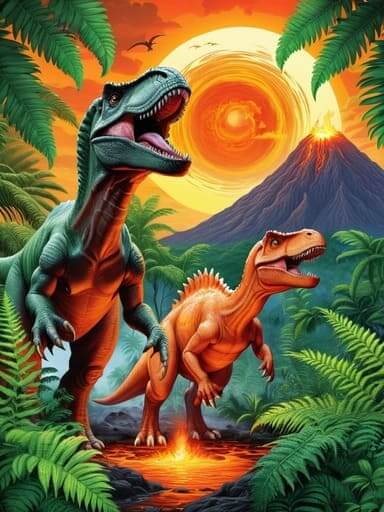 Dinosaurs coloring pages