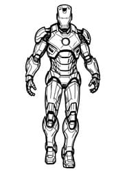 Iron Man in High-Tech Armor coloring preview