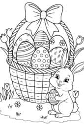 Bunny with Easter Basket