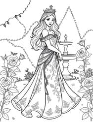 Princess in Rose Garden
