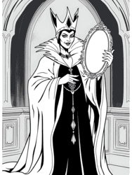 Sinister Queen with Crown coloring preview