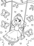 Princess on Swing