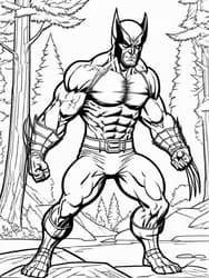 Wolverine Unsheathed Claws coloring preview
