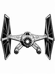 Free printable TIE Fighter Starship