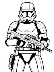 First Order Stormtrooper coloring preview