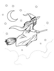 Flying Witch Halloween