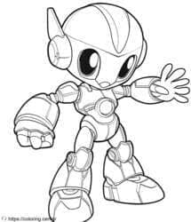 Friendly Chibi Robot Greeting