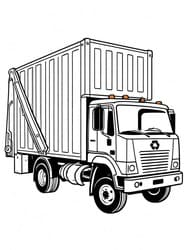 Garbage Truck with Recycling Arms Coloring Page
