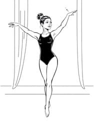 Ballet Dancer in Pose