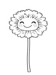 Daisy Bloom with Smile coloring preview