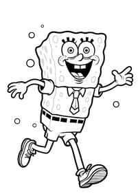 SpongeBob SquarePants Laughing coloring preview