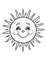 Happy Sun with Rays