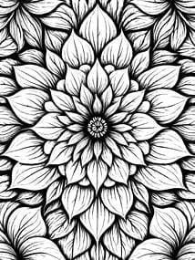 Free printable Infinite Layered Lotus Flower