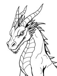 Intense Dragon Head Close-Up