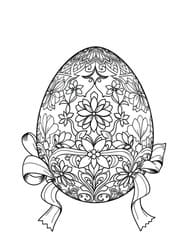 Floral Mandala Egg coloring preview