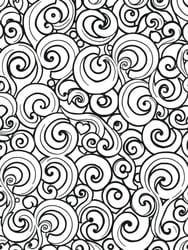 Spirals in Dense Design coloring preview
