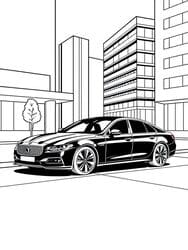 Jaguar XF in Urban Street