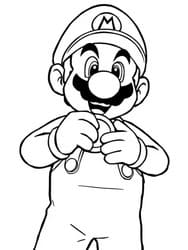 Mario Collecting Golden Coin