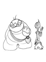 Jumba and Pleakley Alien Inventors coloring preview