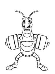 Plankton Weightlifting in Bikini Bottom