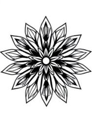 Leafy Flower Mandala