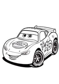 Lightning McQueen coloring preview