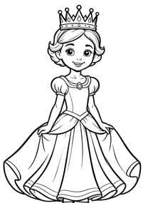 Little Princess Lifting Dress coloring preview