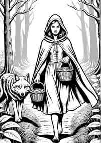 Red Riding Hood with Wolf