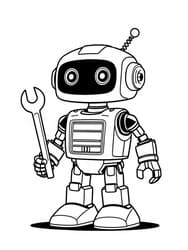 Mechanic Robot with Tool