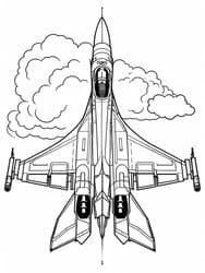 MiG-29 Fulcrum coloring preview