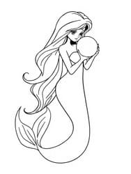 Mermaid Holding Pearl