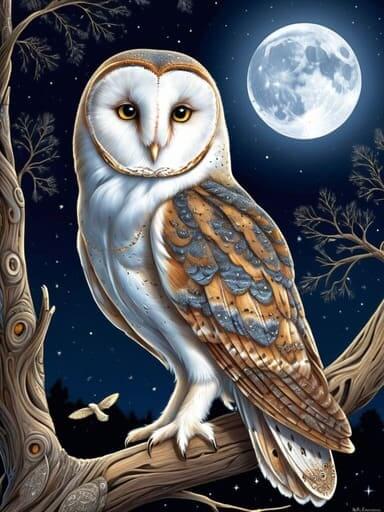 Owls coloring pages