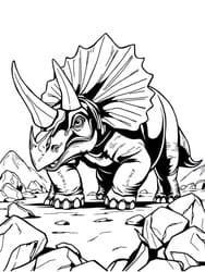 Powerful Triceratops Charging