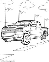 Pickup Truck on Street