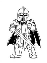 Roblox Knight Holding Sword