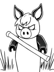 Roblox Piggy Holding Sword