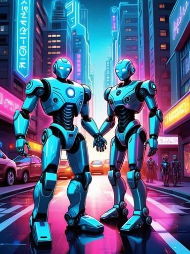 Robots coloring pages