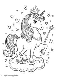 Princess Unicorn on Cloud