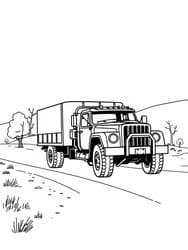 Truck on Dirt Path