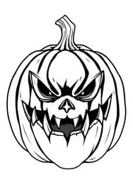 Scary Pumpkin Face
