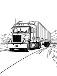 Semi-Truck with Trailer