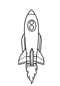 Classic Simple Space Rocket